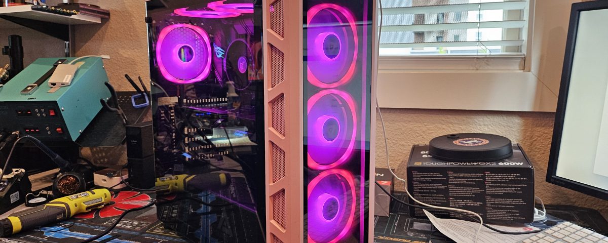 Gaming PC with RGB lighting built and repaired at Device Hero in Manor, TX