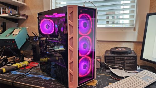 Gaming PC with RGB lighting built and repaired at Device Hero in Manor, TX