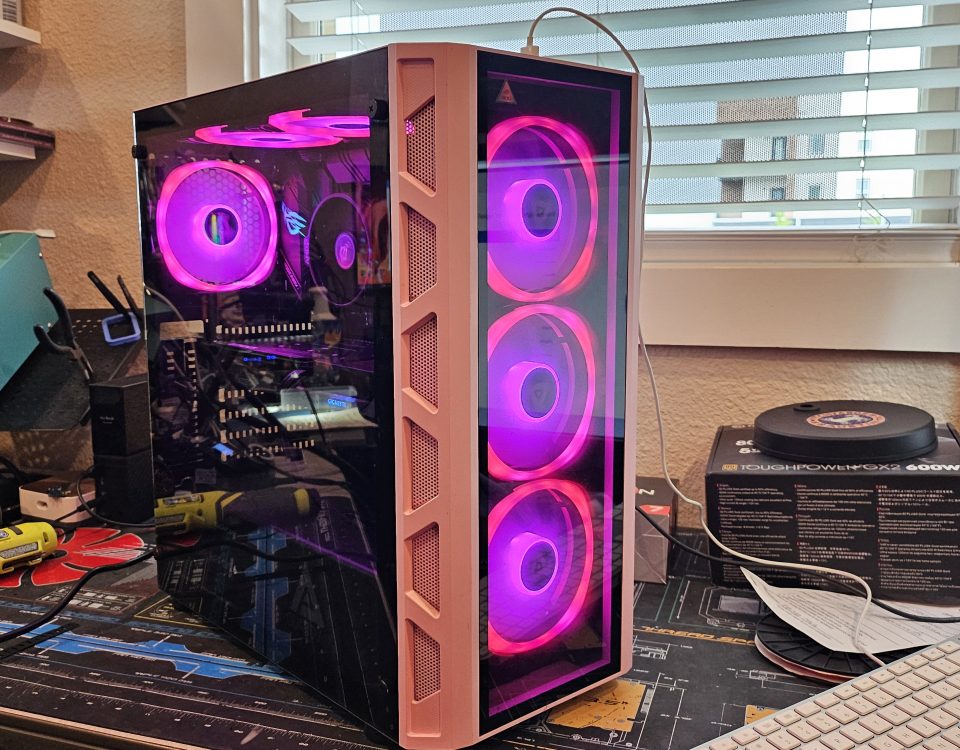 Gaming PC with RGB lighting built and repaired at Device Hero in Manor, TX